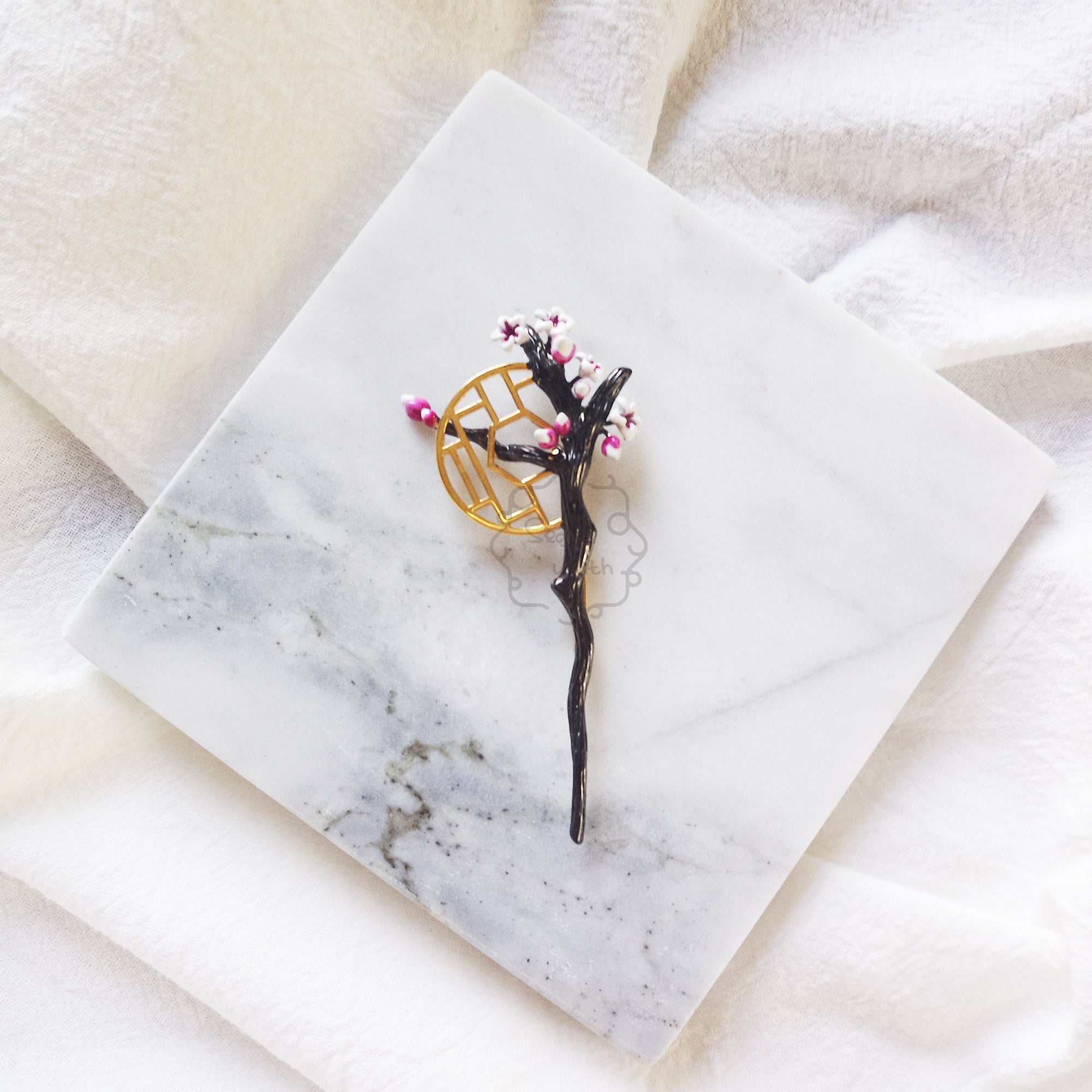 Apricot Blossom Brooch