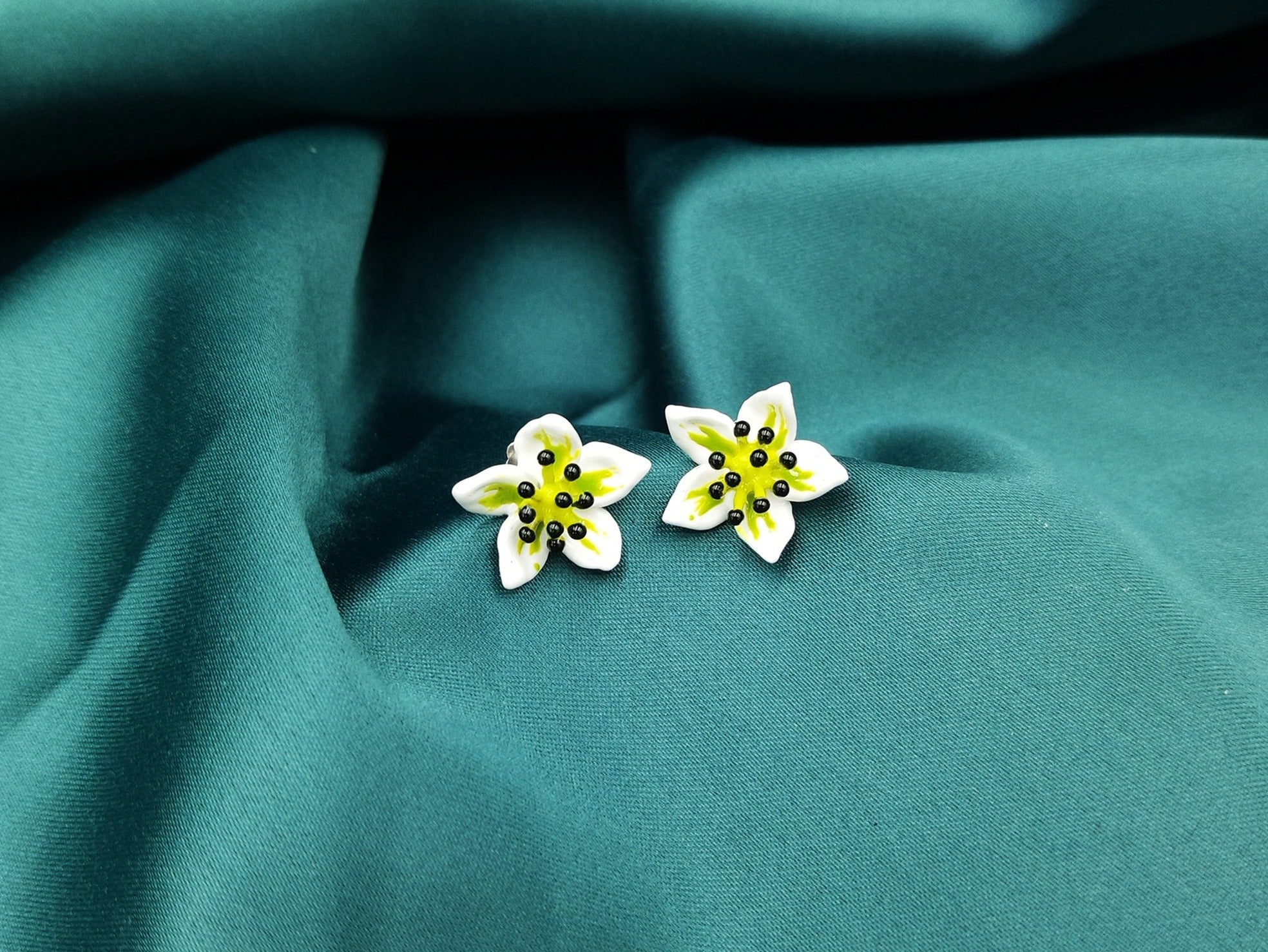 Pear Flower Earrings