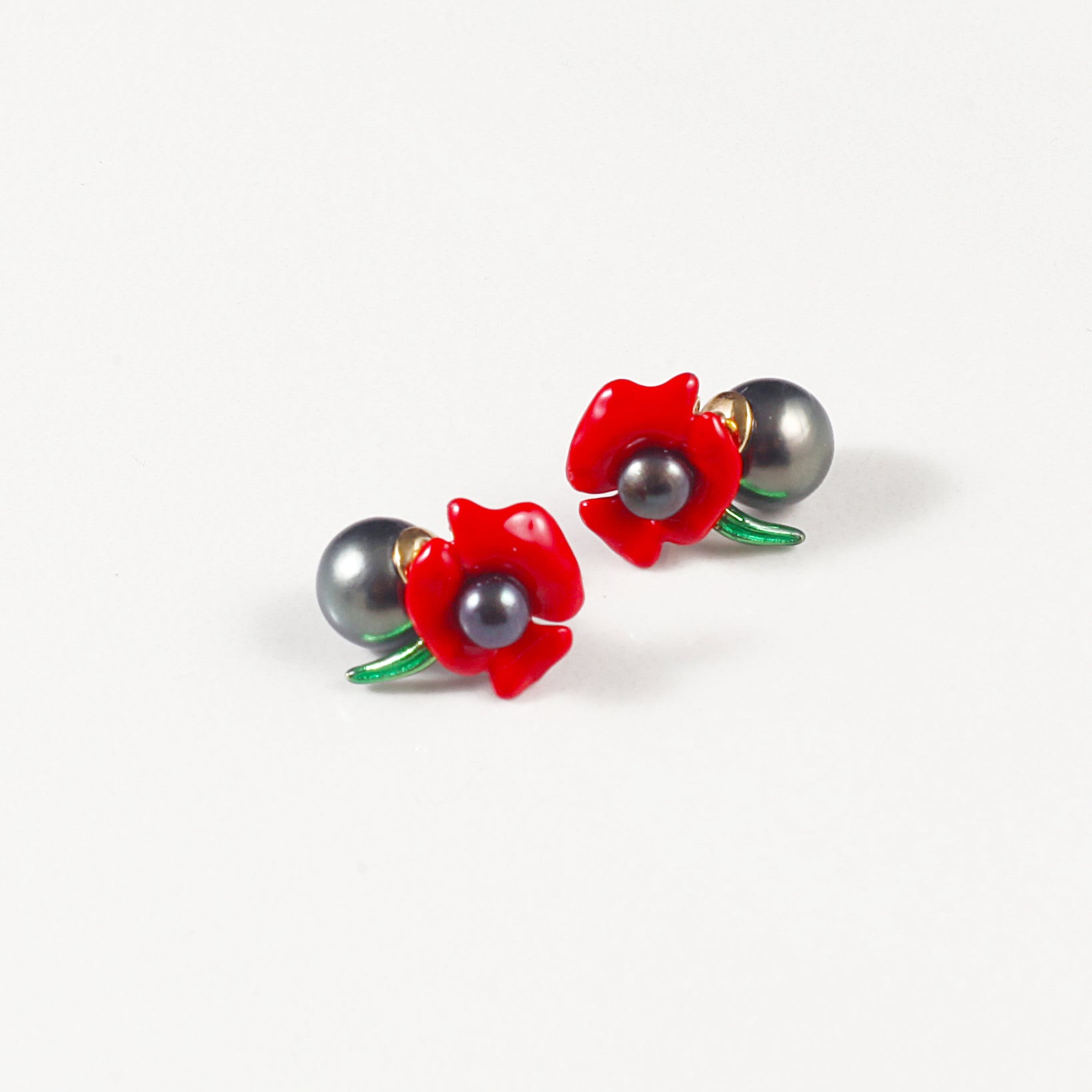 Poppy Flower Earrings